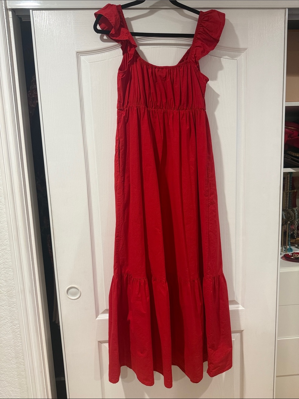 Universal Thread Red Ruffle Strap Dress - Picture 4 of 5
